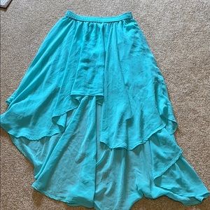 Blue High-Low skirt